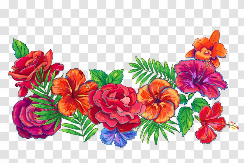 Floral Design Drawing - Royaltyfree - Fleshy Watercolor Wreath Transparent PNG