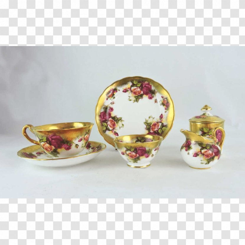Derby Porcelain Bernardi's Antiques Tableware Coffee Cup - Saucer - Rose Tea Transparent PNG
