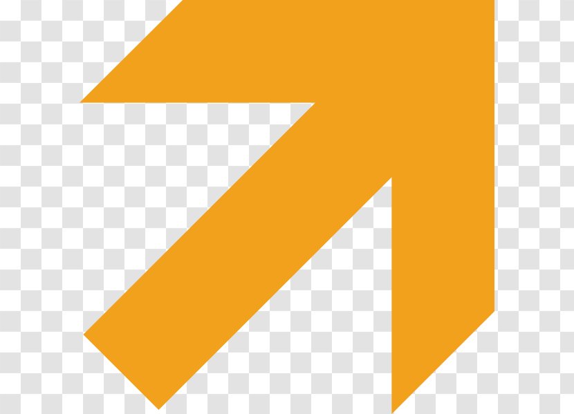 Line Angle Graphic Design Area - Rectangle - Orange Arrow Cliparts Transparent PNG