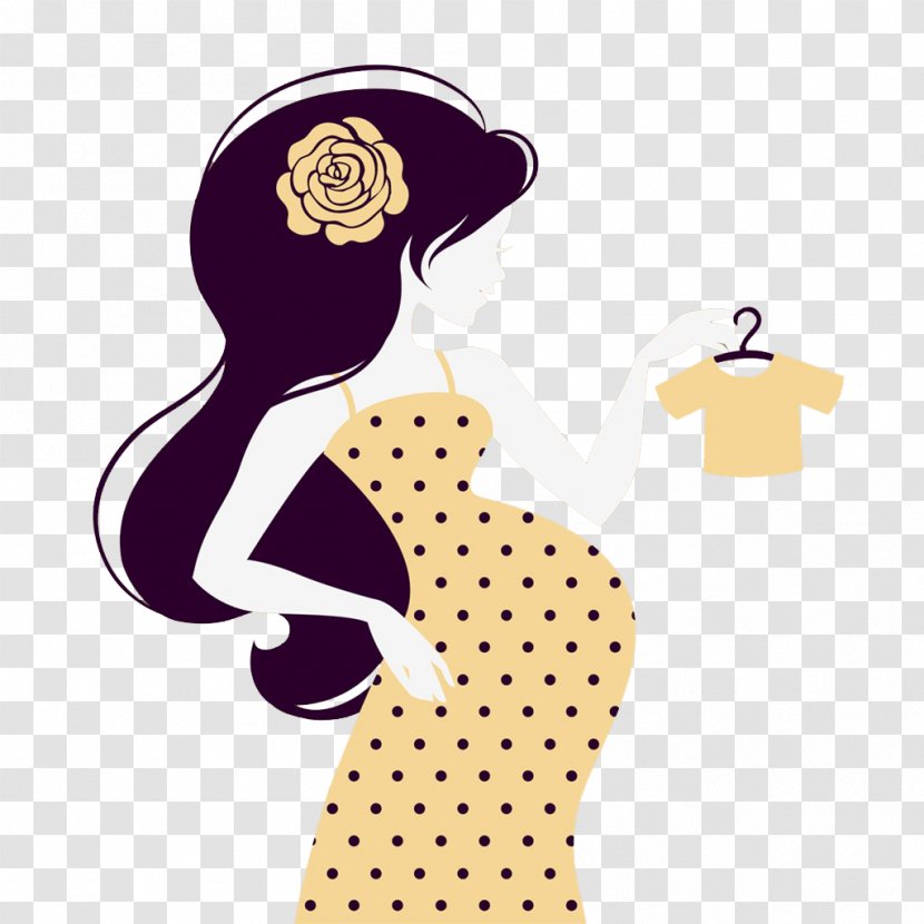 Woman Silhouette Pregnancy Illustration - Drawing - Pregnant Transparent PNG