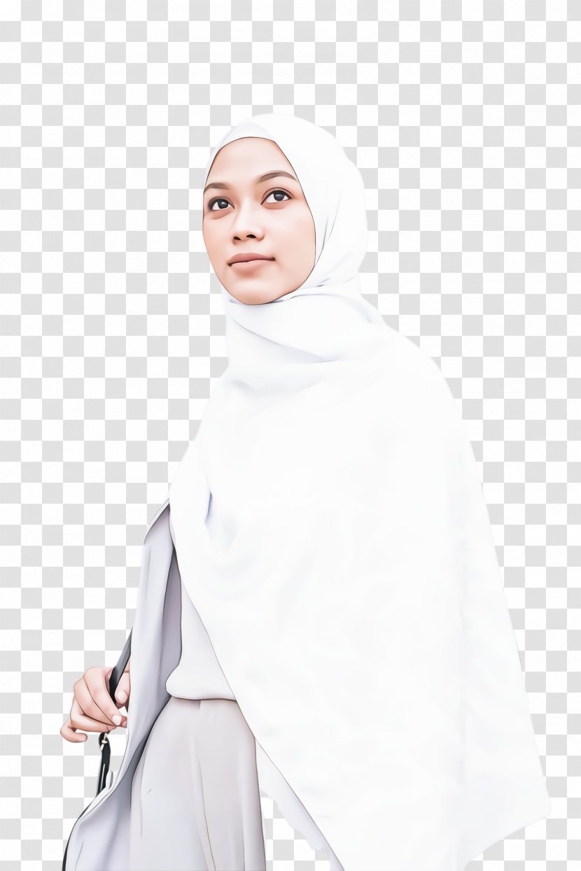 White Robe Neck Uniform Transparent PNG