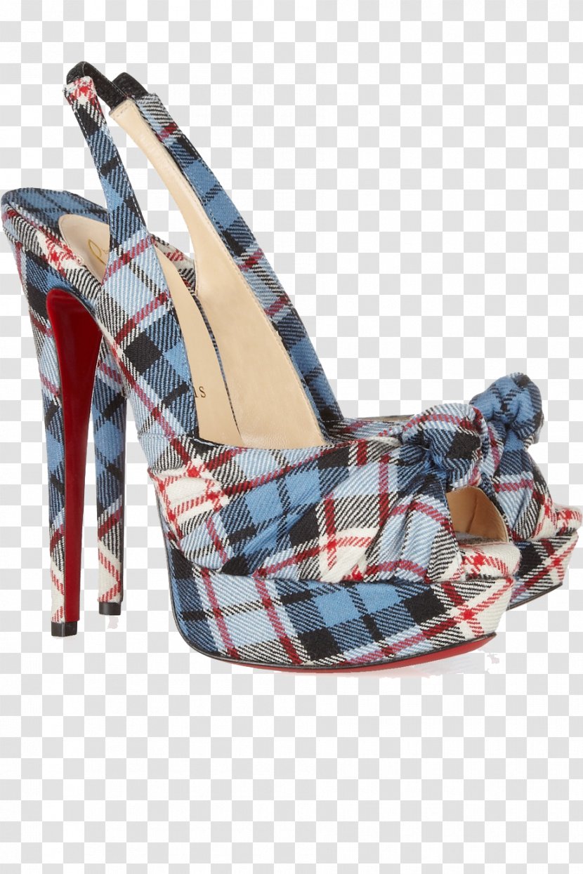 Slingback Tartan Court Shoe Peep-toe Fashion - Plaid - Heels Sandals Transparent PNG