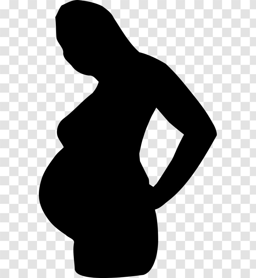 Pregnancy Silhouette Woman Clip Art - Shoulder - Pregnant Cowgirl Cliparts Transparent PNG