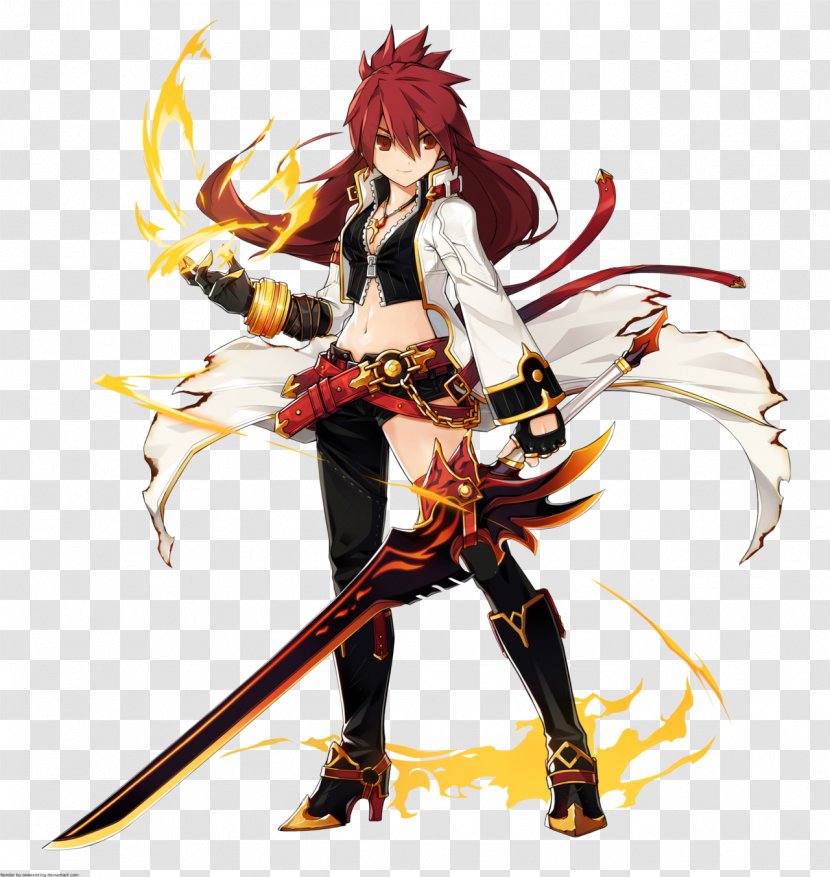 Elsword Elesis MapleStory Character Art - Heart - Scarlet Witch Transparent PNG