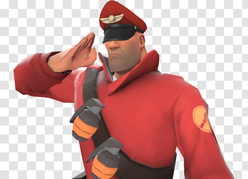 Team Fortress 2 Soldier Valve Corporation Video Game - Wearing A Hat Model Transparent PNG