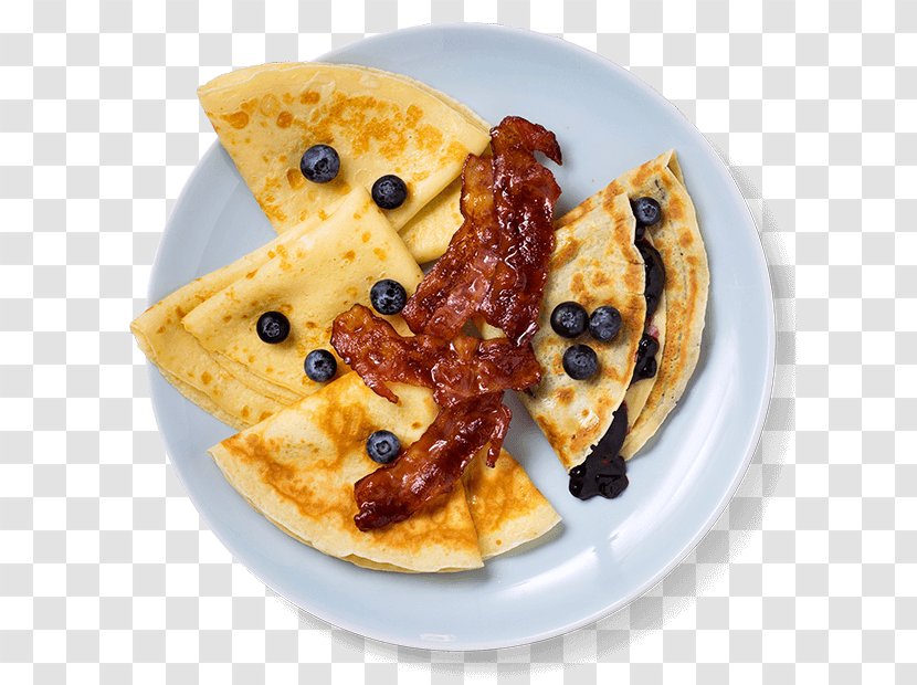 Pancake Bacon Recipe Full Breakfast Batter - Dish Transparent PNG