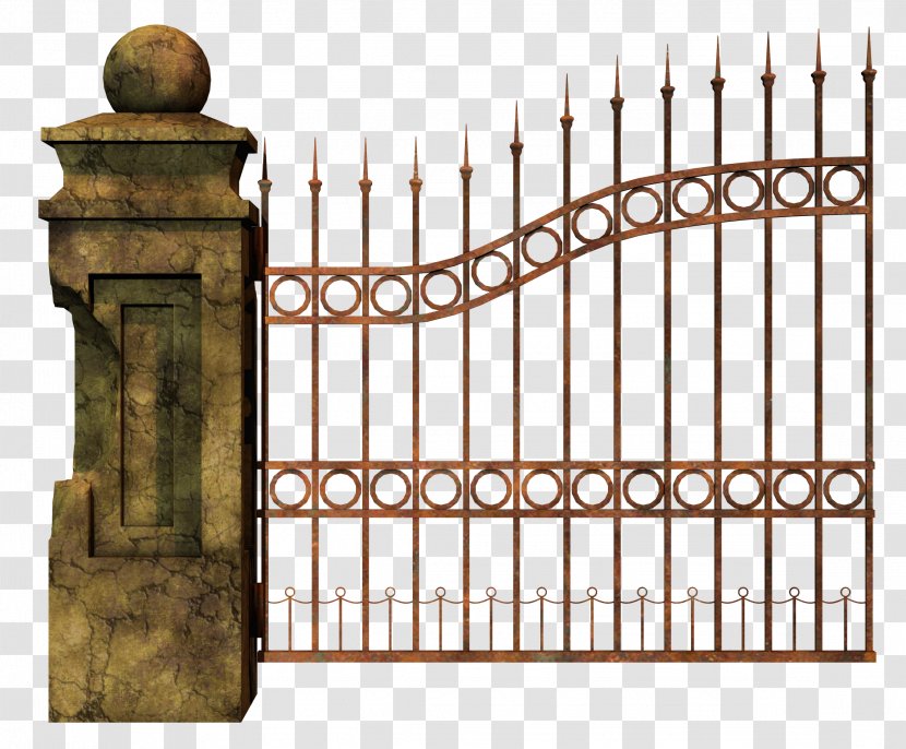 Gate Cemetery Fence Clip Art - Home Fencing - Iron Transparent PNG