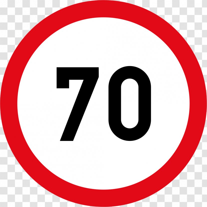 Speed Sign Traffic Limit Number - Road Transparent PNG