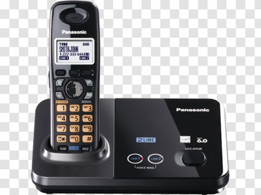 Cordless Telephone Panasonic KX-TG9321 Digital Enhanced Telecommunications Transparent PNG