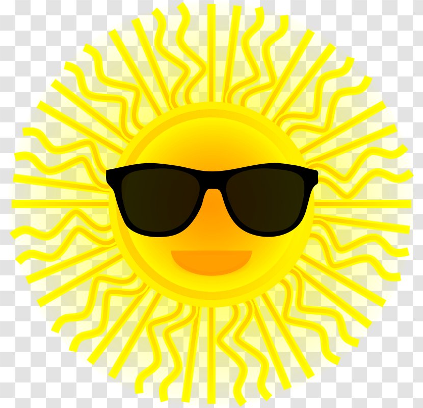 Sunglasses Free Content Clip Art - Vector Sun Transparent PNG