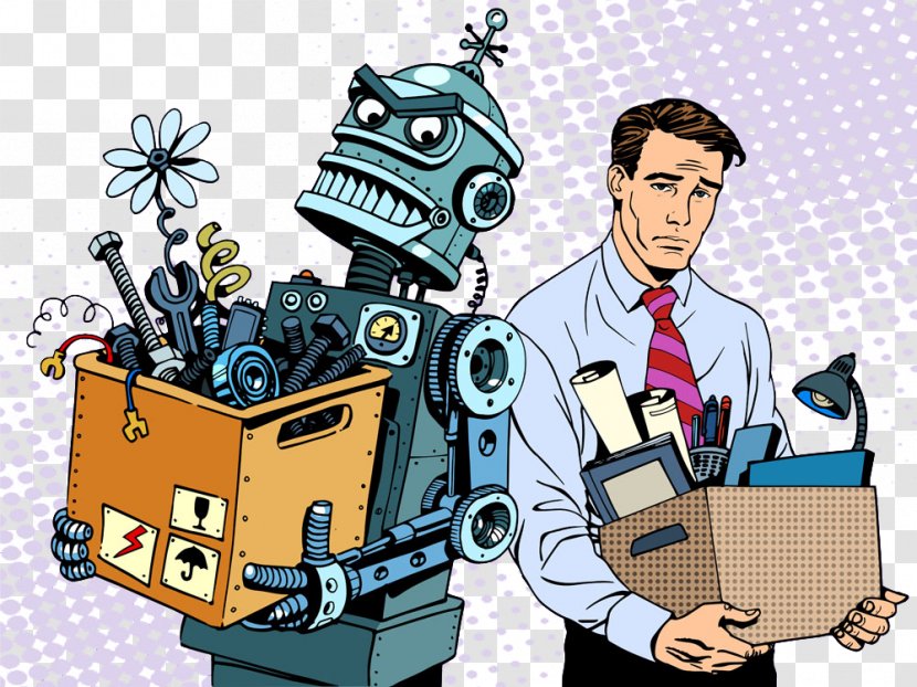 Robotics Humanu2013robot Interaction Homo Sapiens - Robotic Arm - Business Man And Robot Transparent PNG
