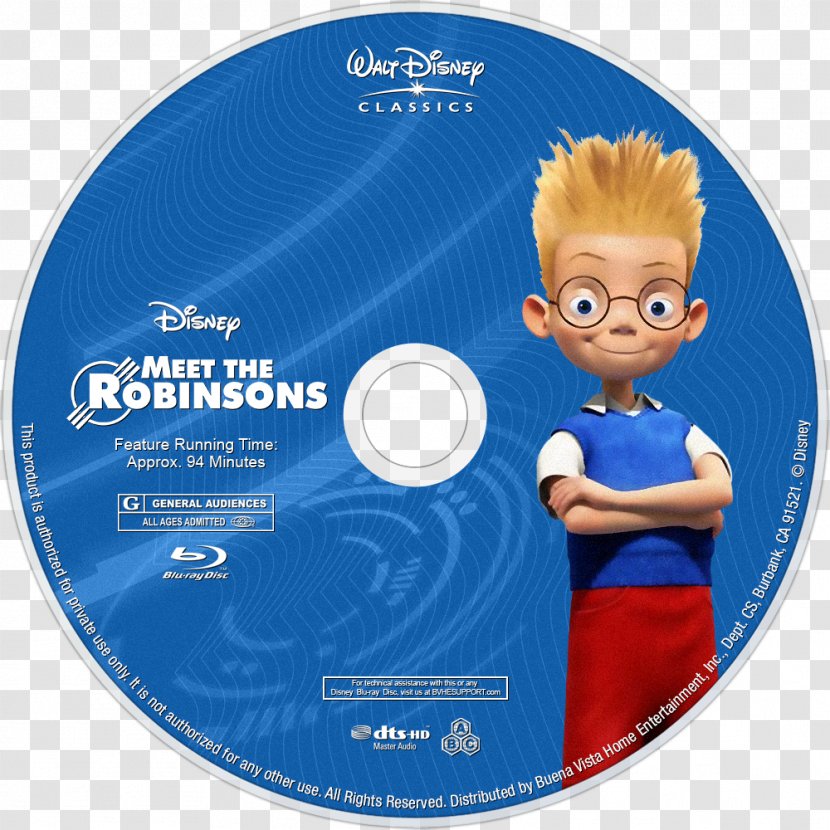 Blu-ray Disc DVD Television Compact High-definition Video - Bluray - Meet The Robinsons Transparent PNG