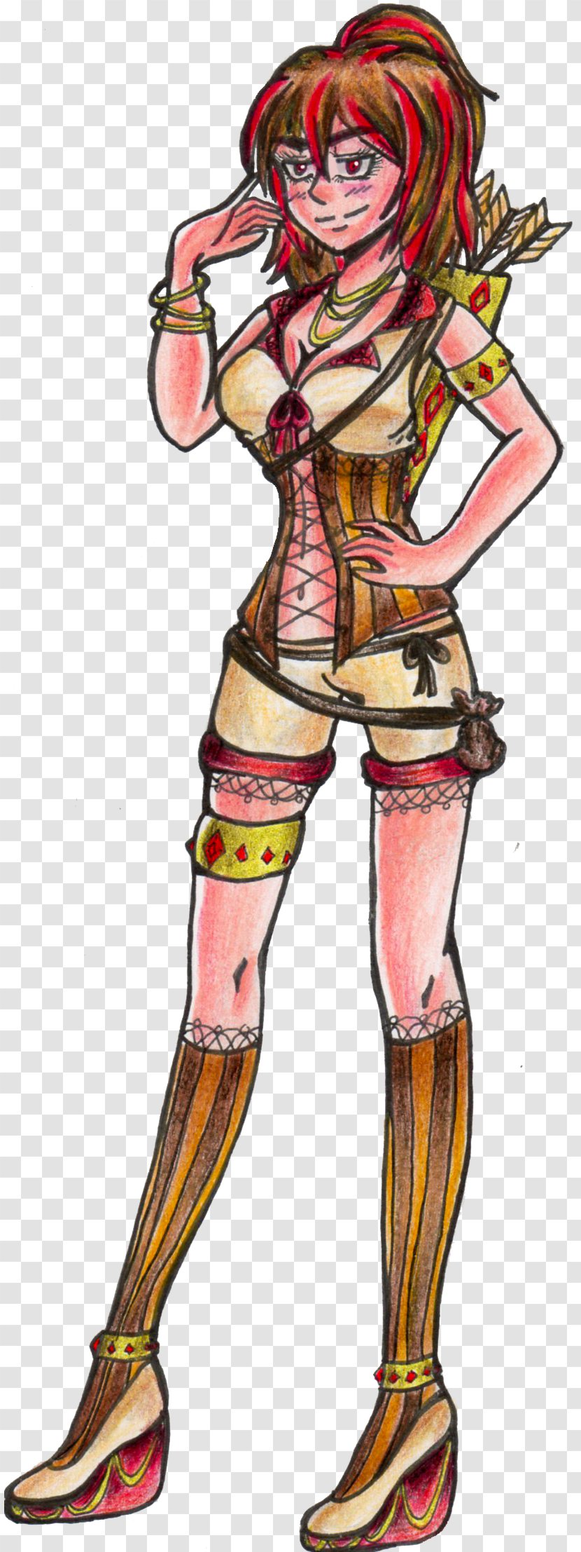 Drawing Steampunk Clothing Fiction - Cartoon - Fashion Accessories Transparent PNG
