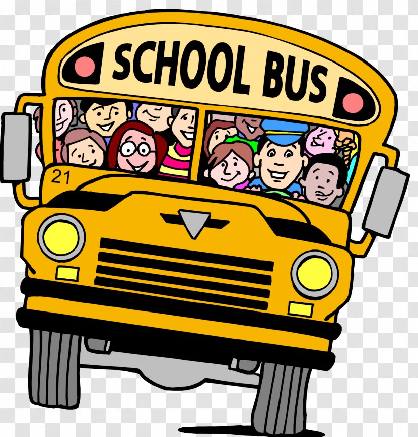 Cartoon School Bus - Education - Driver Truck Transparent PNG