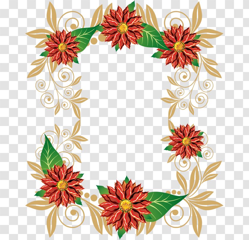 Floral Design Christmas Decoration Watercolor Painting Pattern - Day - Flower Transparent PNG