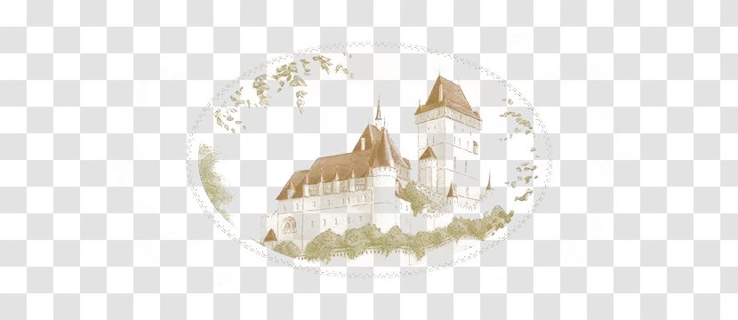 Paper Illustration - Beautiful Castle Stamp Transparent PNG