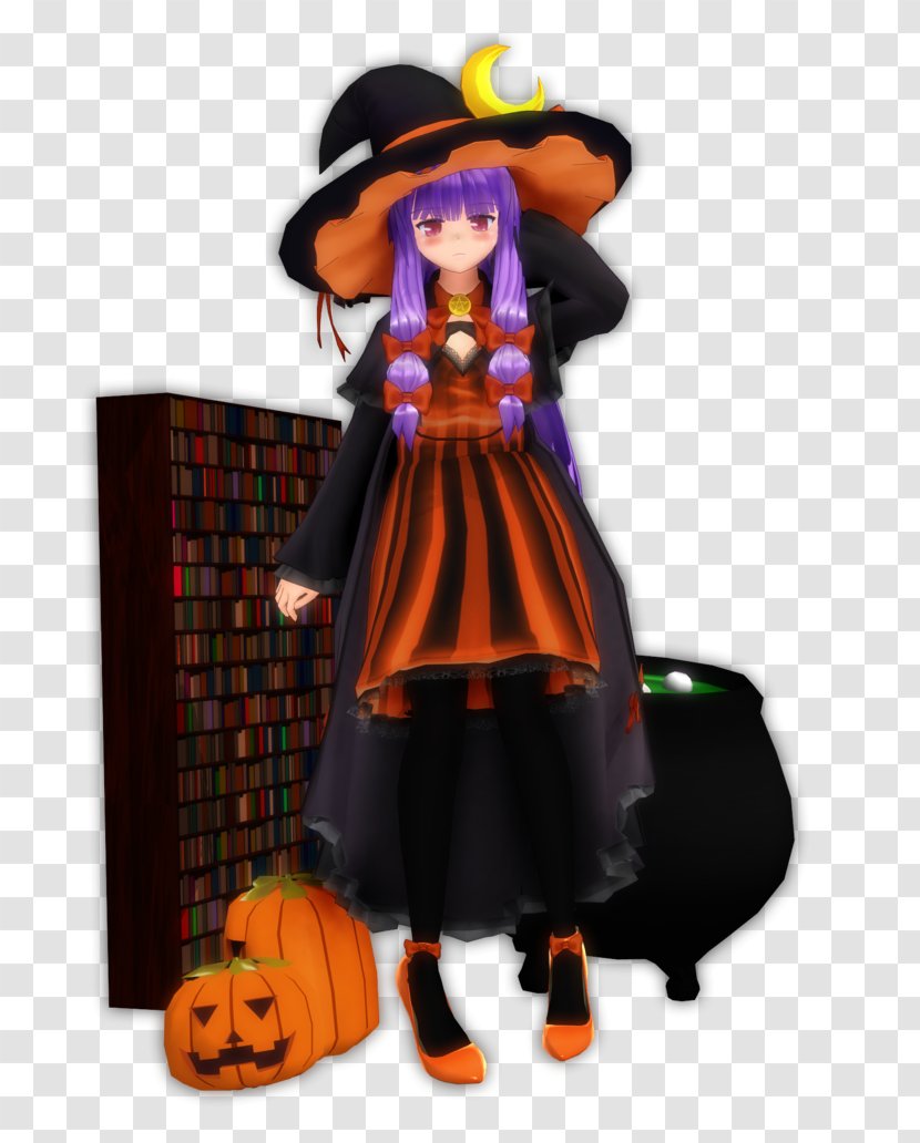 Patchouli MikuMikuDance Touhou Project Rendering Witchcraft - Tree - Silhouette Transparent PNG