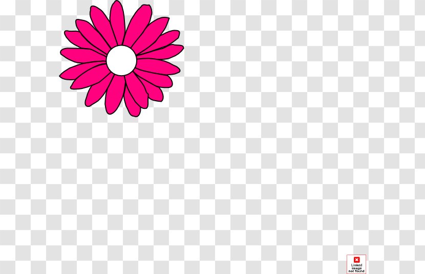 Red Flower Clip Art - Grey - Small Daisy Transparent PNG