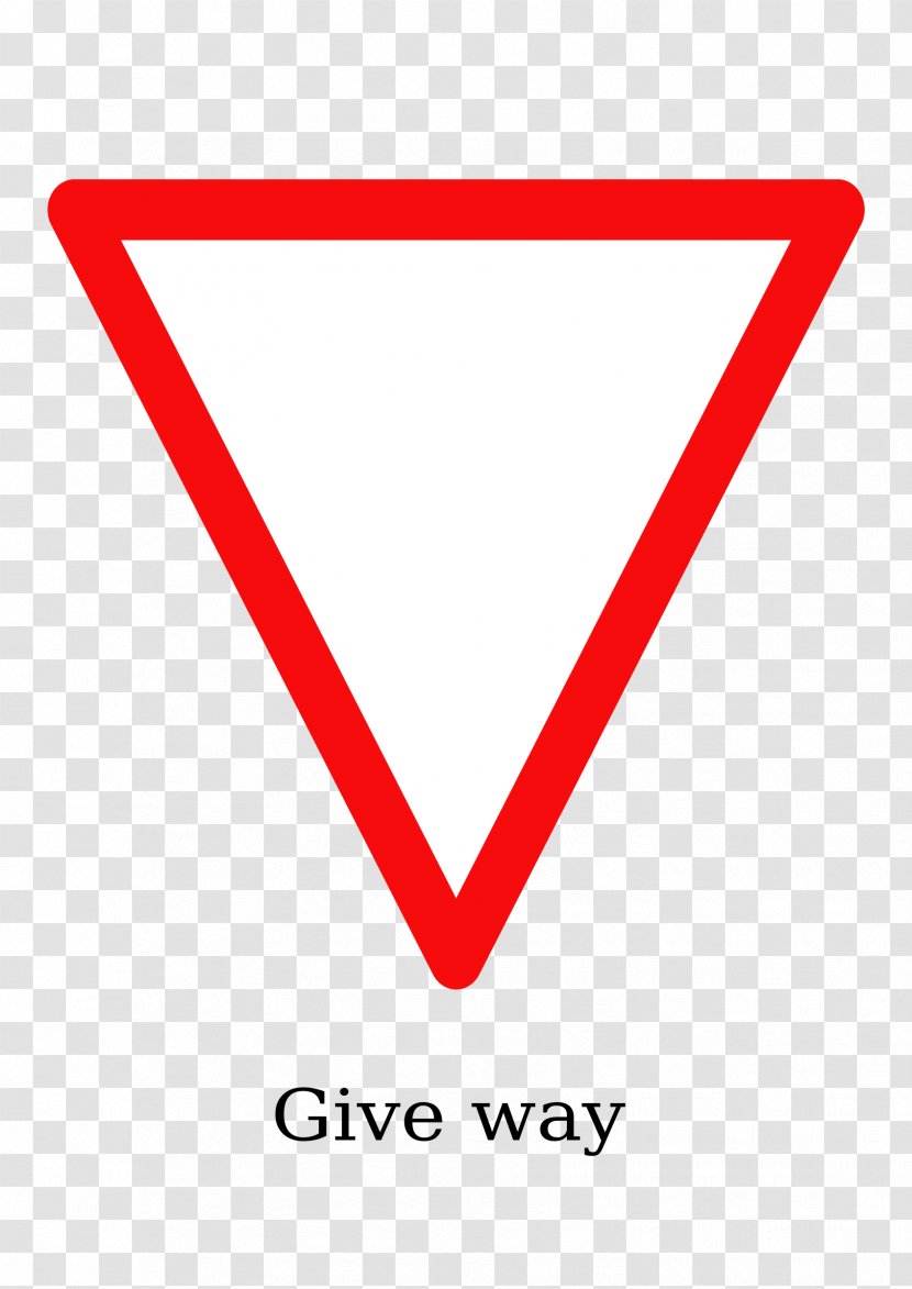 Traffic Sign Road Yield India Clip Art Transparent PNG