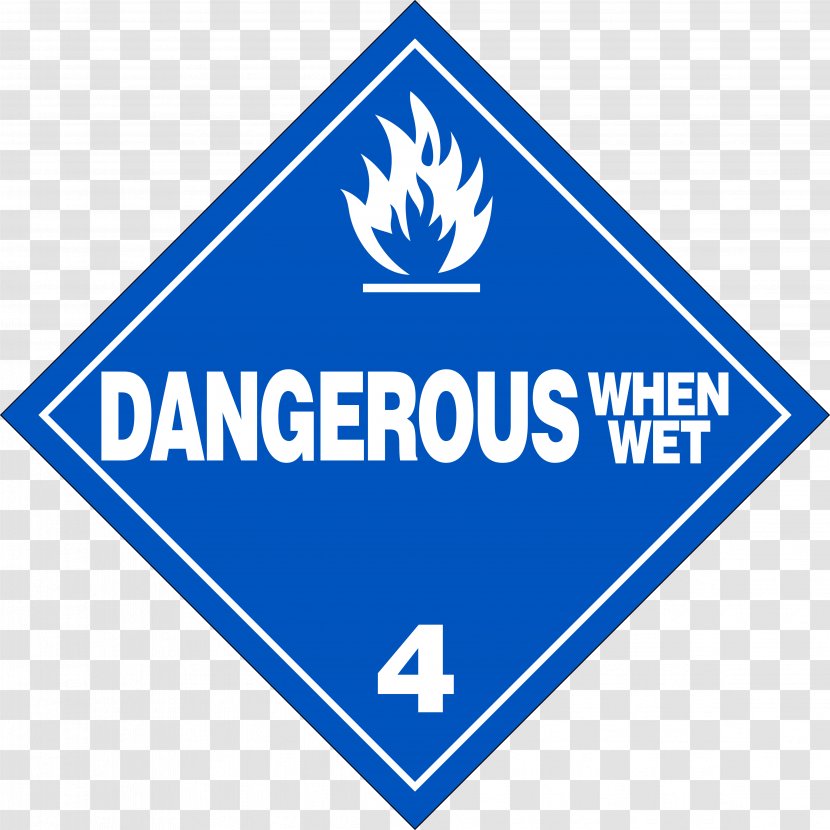 Dangerous Goods Placard Combustibility And Flammability HAZMAT Class 9 Miscellaneous Material - Solid - Triangle Transparent PNG