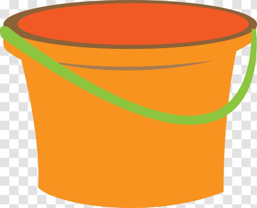 Bucket Clip Art - Orange - Khaki Transparent PNG