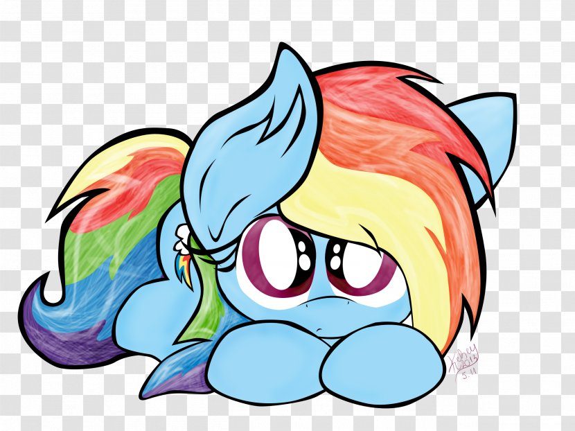 Rainbow Dash Drawing DeviantArt - Heart - Horse Transparent PNG