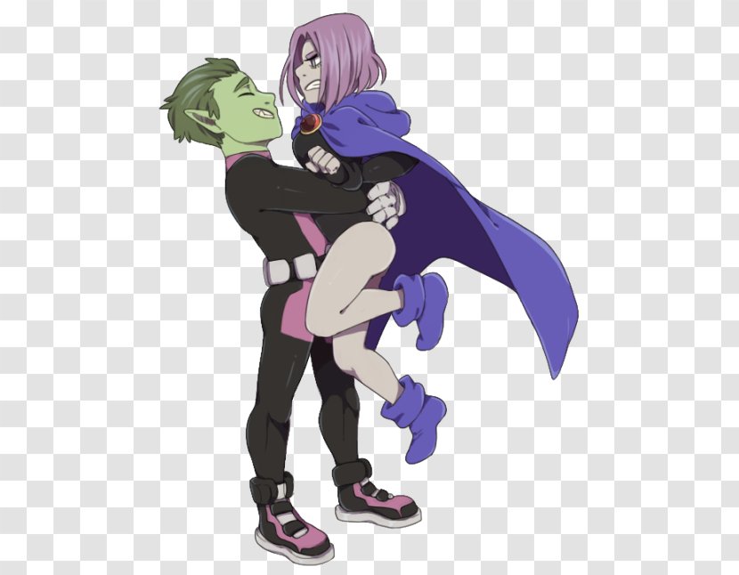 Beast Boy Raven Starfire Dick Grayson Damian Wayne - Watercolor - Teen Titans Transparent PNG