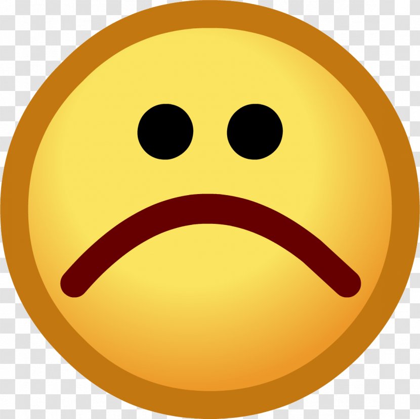 Club Penguin Sadness Emoticon Smiley Clip Art - Sad Emoji Picture Transparent PNG