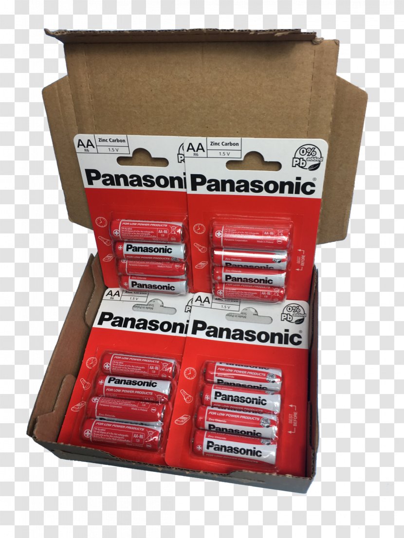 Zinc–chloride Battery Electric Panasonic Nine-volt Ammunition - Zinc Chloride Transparent PNG