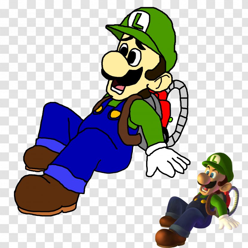 Mario Bros. Luigi Drawing - Silhouette Transparent PNG