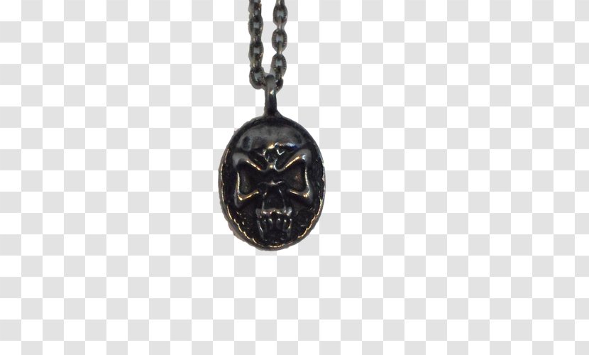 Locket Silver - Angry Skull Transparent PNG
