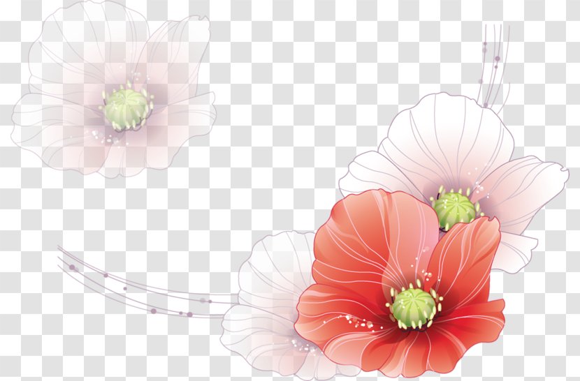 Watercolor Painting Drawing - Vecteur - Line Floral Flowers Transparent PNG