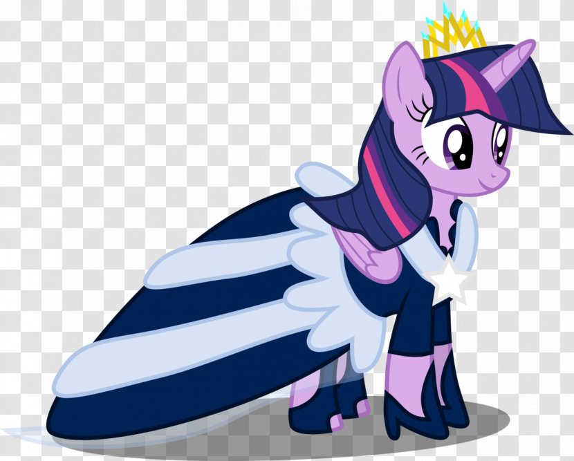 Twilight Sparkle Pony Rarity Dress Clothing - Silhouette Transparent PNG