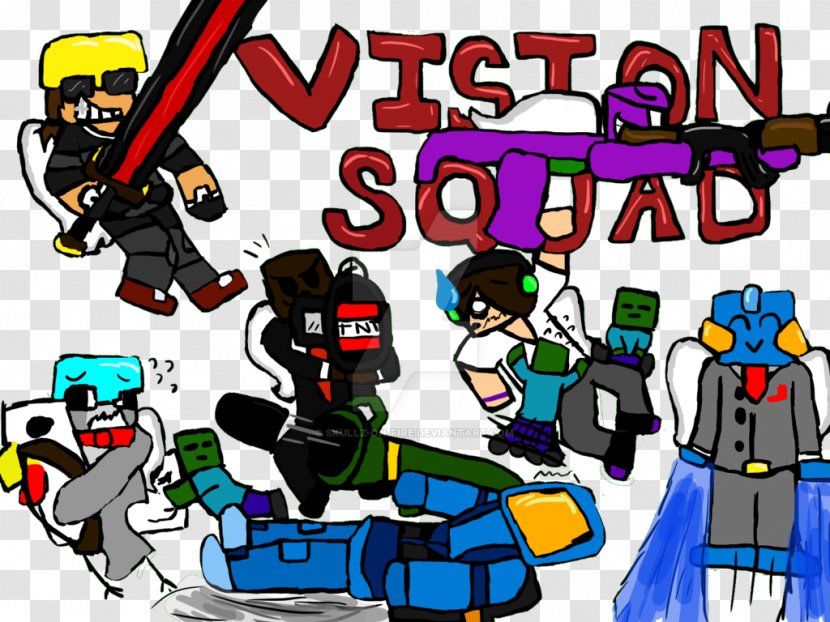 DeviantArt Vision Squad Minecraft Artist - Cartoon - Fire Transparent PNG