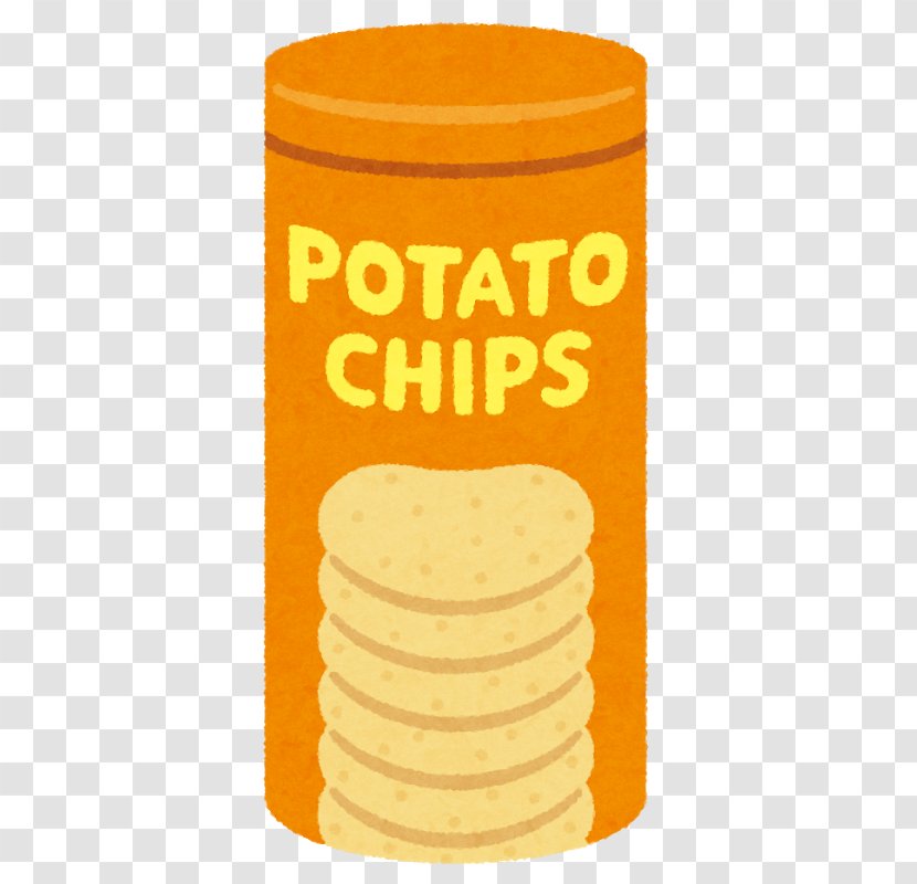 Junk Food Potato Chip Flavor いらすとや - Orange Transparent PNG