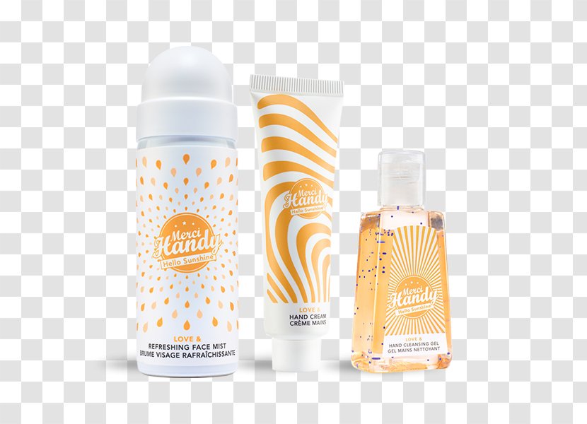 Merci Handy Cream Lotion Perfume Gel - Hello Sunshine Transparent PNG