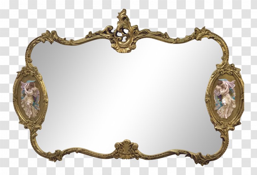 Mirror Picture Frames Gold Gilding Baroque - Rococo Transparent PNG