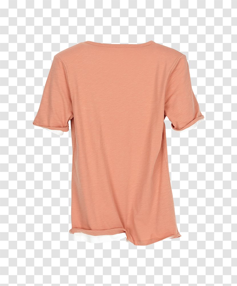 T-shirt Sleeve Shoulder - Peach Transparent PNG