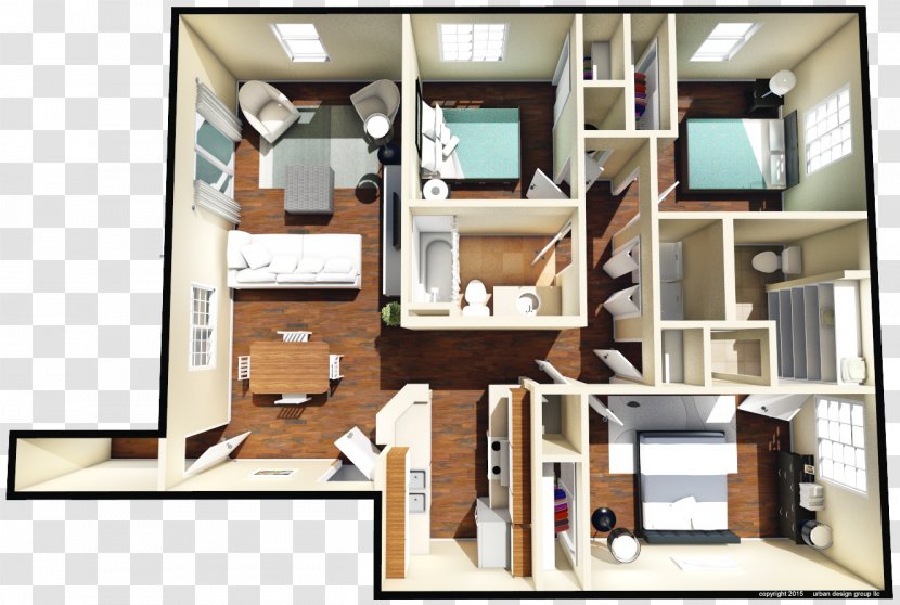 Furniture Floor Plan Wall Unit Bedroom Interior Design Services - Plans Transparent PNG