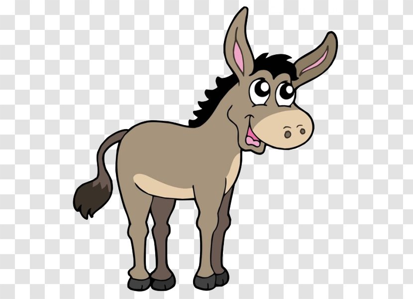 Donkey Cartoon Clip Art - Lovely Transparent PNG