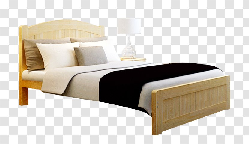 Bed Frame Wood Furniture - Couch - Simple Wooden Single Transparent PNG