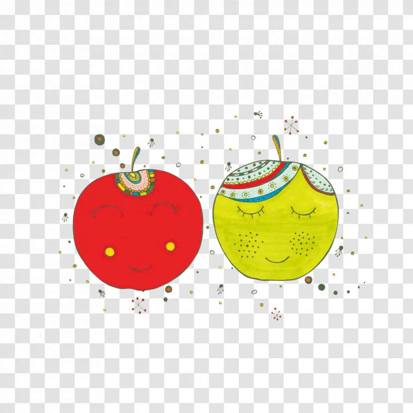 Apple Icon - Fruit - Smiling Face Transparent PNG