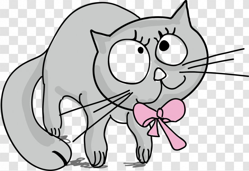 Kitten Cat Whiskers Clip Art - Cartoon - Funny Cute Transparent PNG