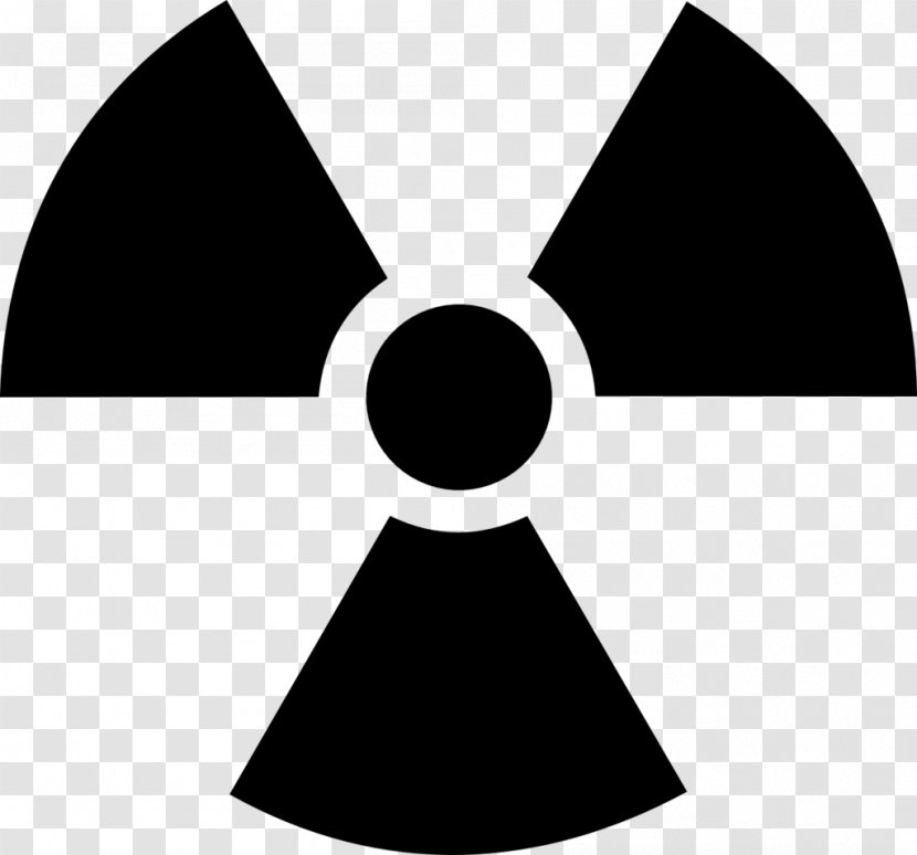 Radioactive Decay Radiation Hazard Symbol Biological - Black And White Transparent PNG