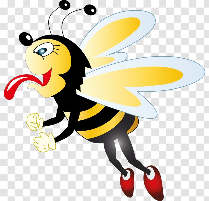 Worker Bee Honey Bumblebee Clip Art - Pollinator - Cartoon Transparent PNG