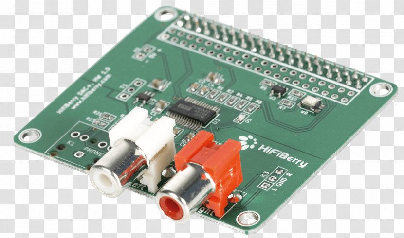 Raspberry Pi Digital-to-analog Converter RCA Connector S/PDIF Sound Cards & Audio Adapters - Hardware Programmer - Electronic Component Transparent PNG