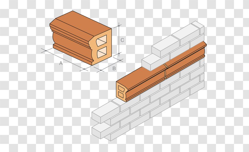 Brick Belt Course Cavity Wall - Special-shaped Transparent PNG
