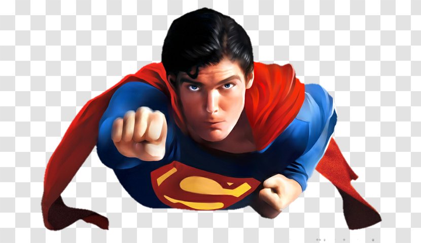 Superman Christopher Reeve Superhero Movie Film Batman - Man Of Steel Transparent PNG