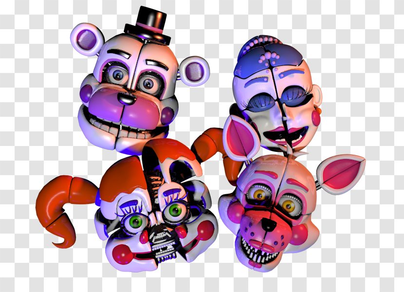 Five Nights At Freddy's: Sister Location Animatronics Jump Scare Robot - C4d Transparent PNG