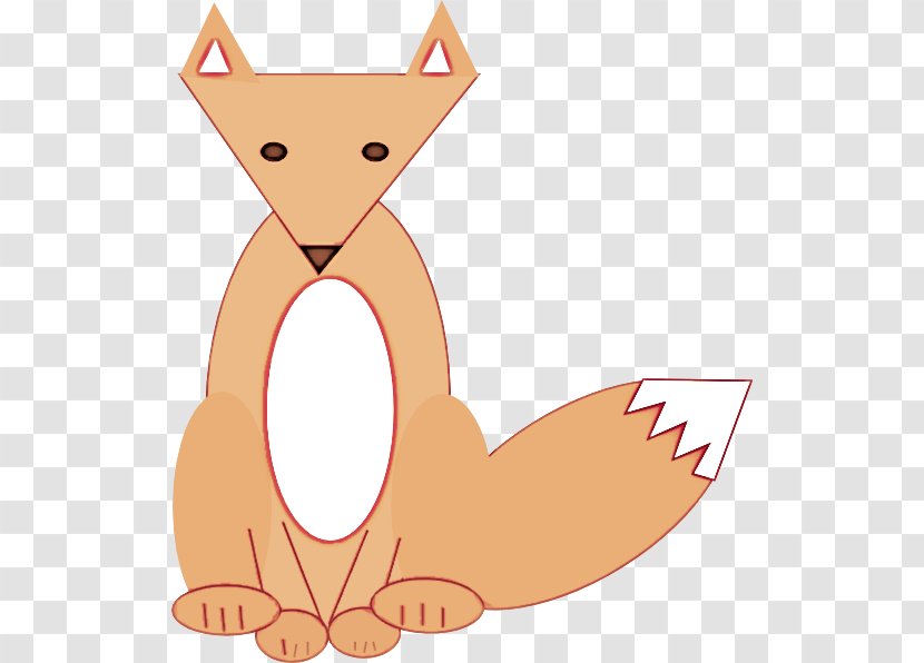 Cartoon Tail Fox Transparent PNG